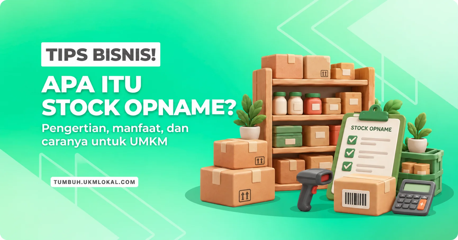Ilustrasi stock opname untuk mengecek persediaan barang UMKM