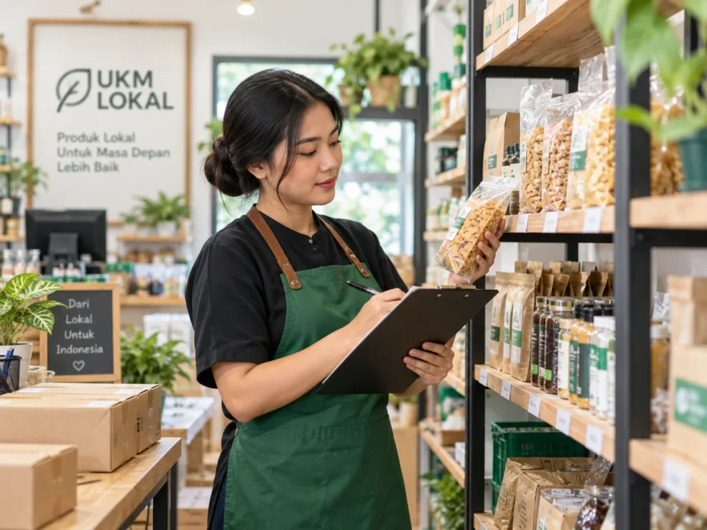 Proses stock opname dengan menghitung persediaan barang di toko